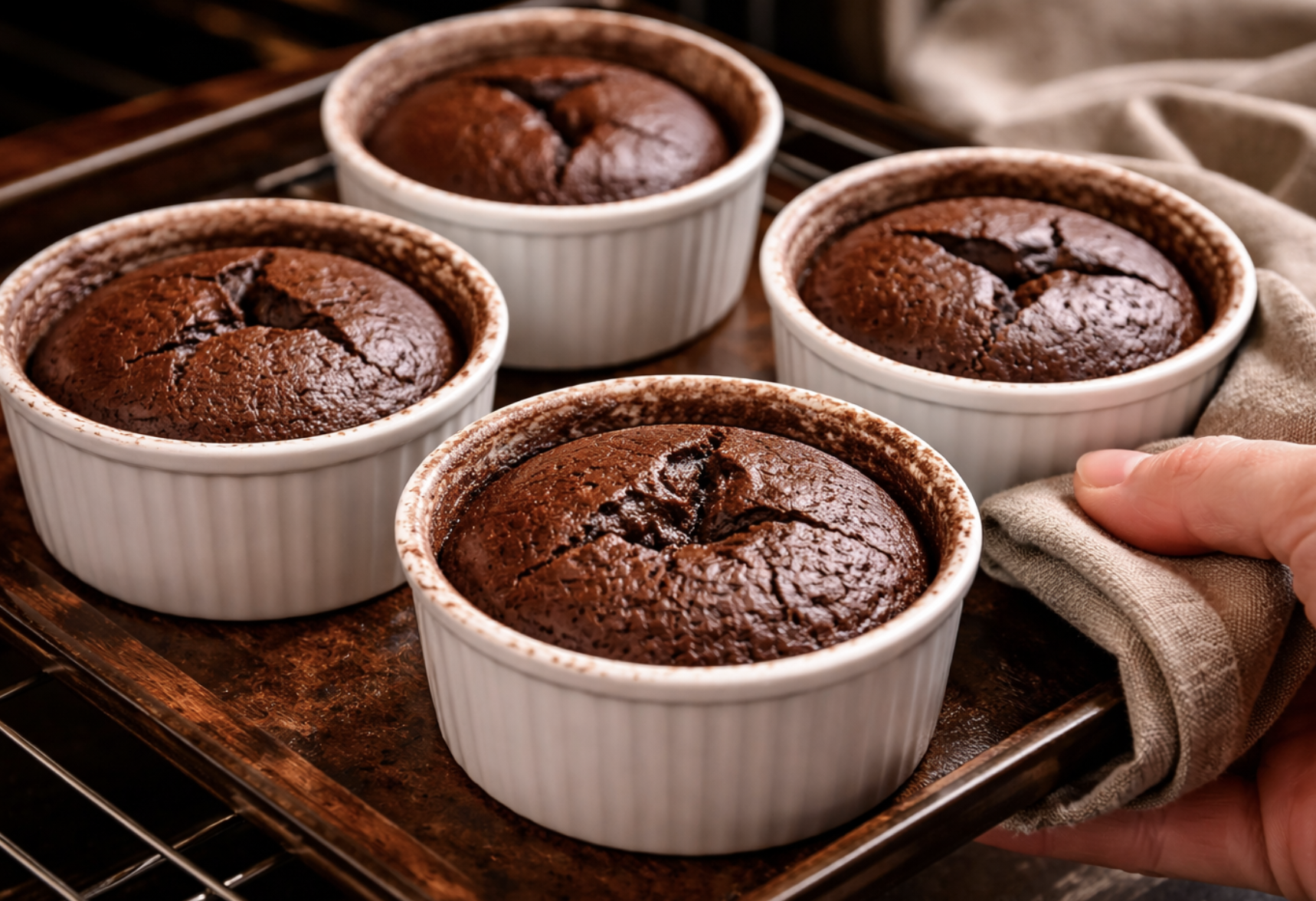 Schokoladenkuchen mit flüssigem Kern_6