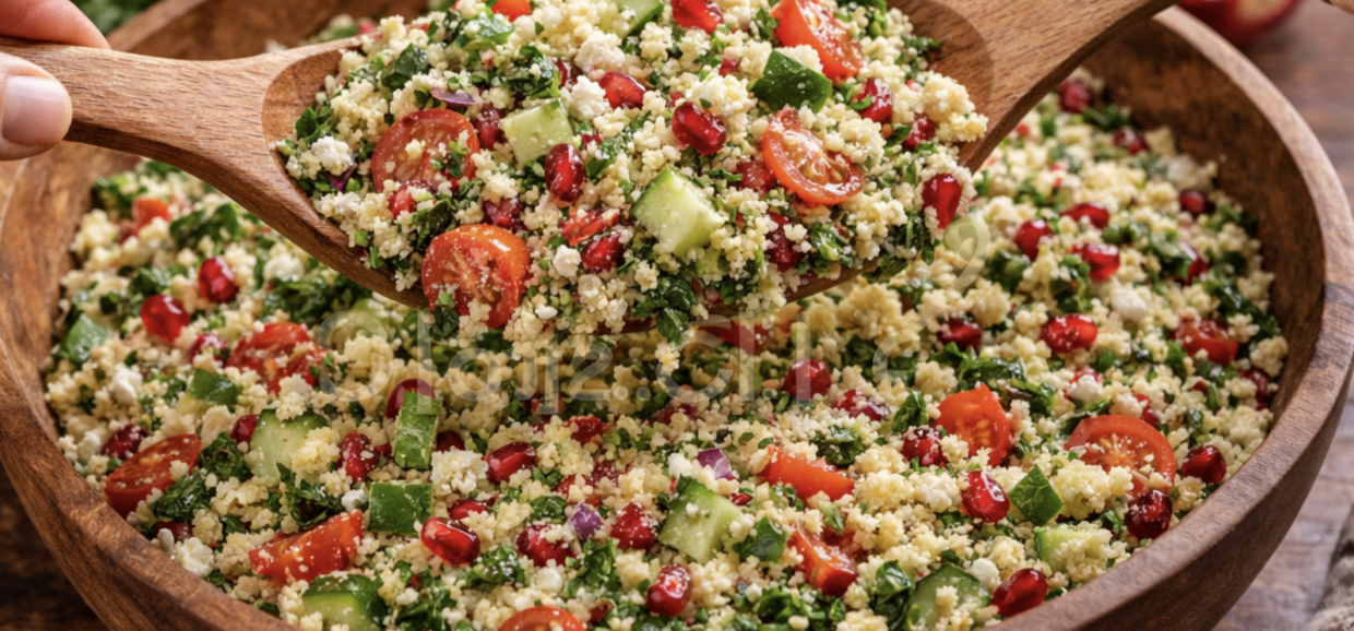 Couscous-Salat mit Granatapfel_6