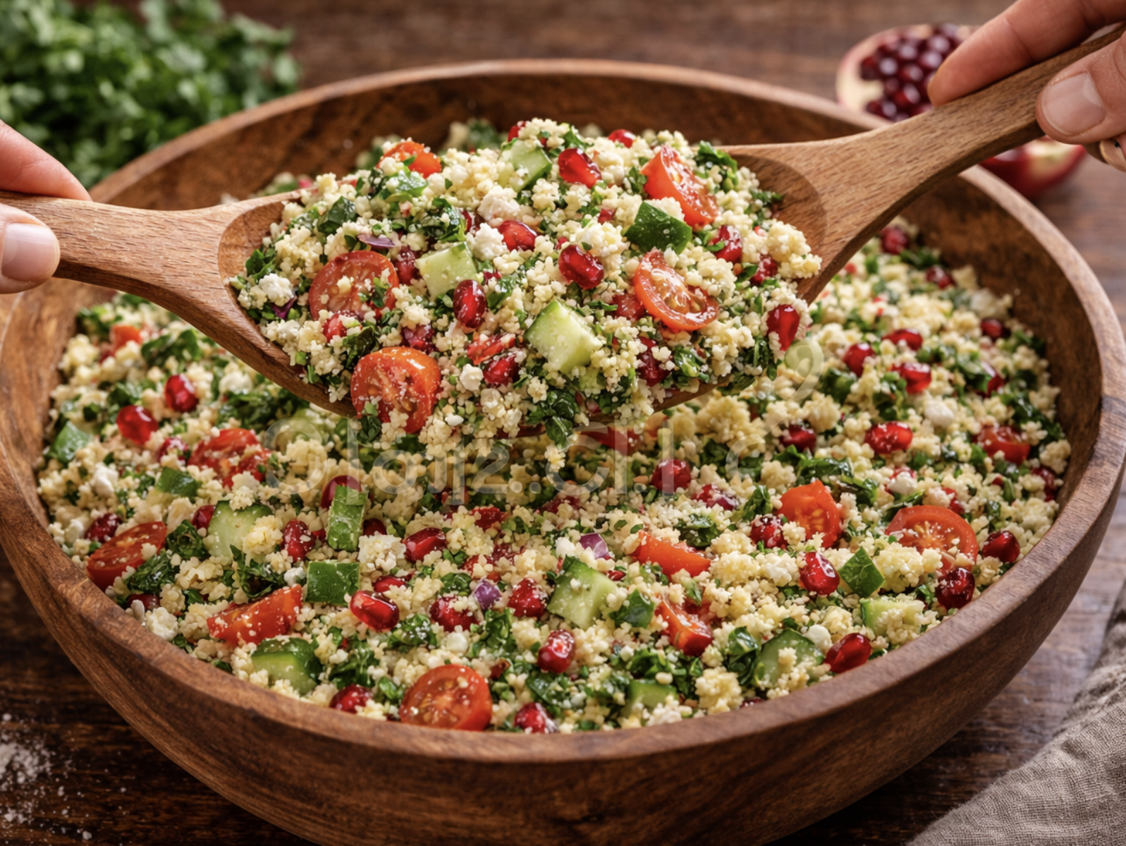 Couscous-Salat mit Granatapfel_6
