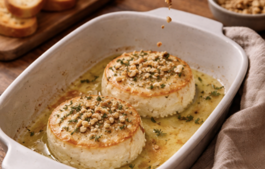 Gebackener Ziegenkäse mit Honig & Thymian_6