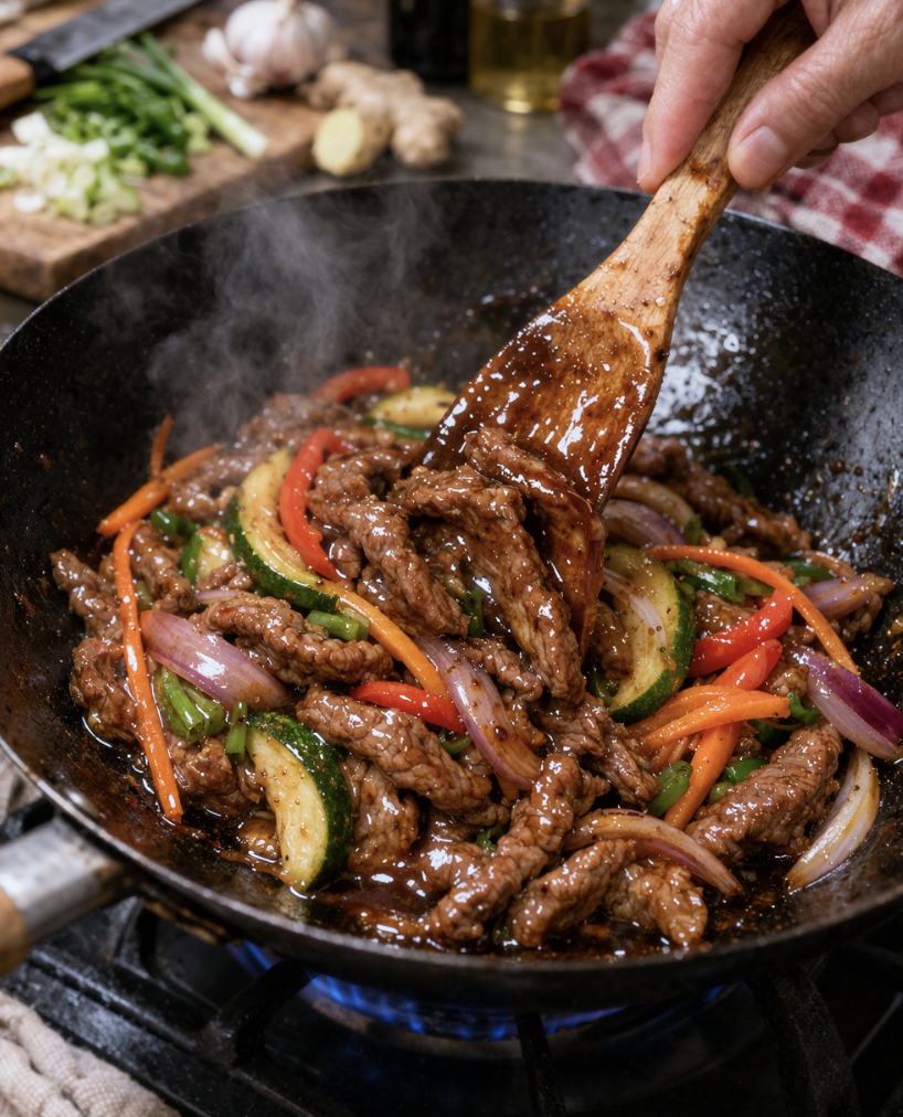 Rindfleisch-Stir-Fry mit Gemüse_6