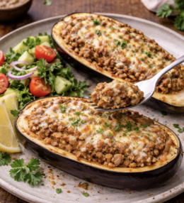 Gefüllte Auberginen