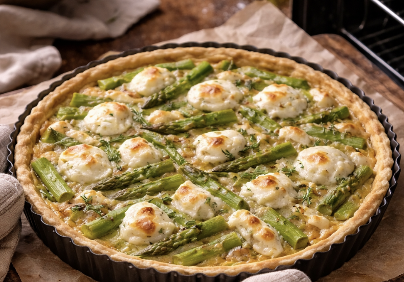 Spargel-Quiche mit Ziegenkäse_6