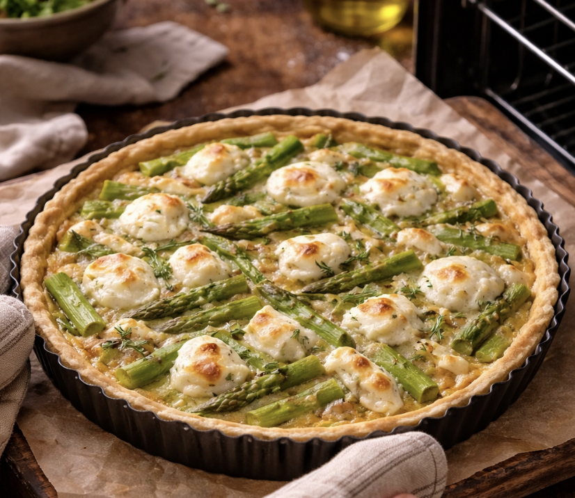 Spargel-Quiche mit Ziegenkäse_6