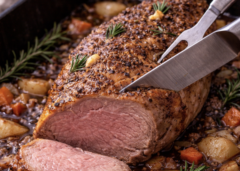 Lammbraten mit Knoblauch und Rosmarin_6