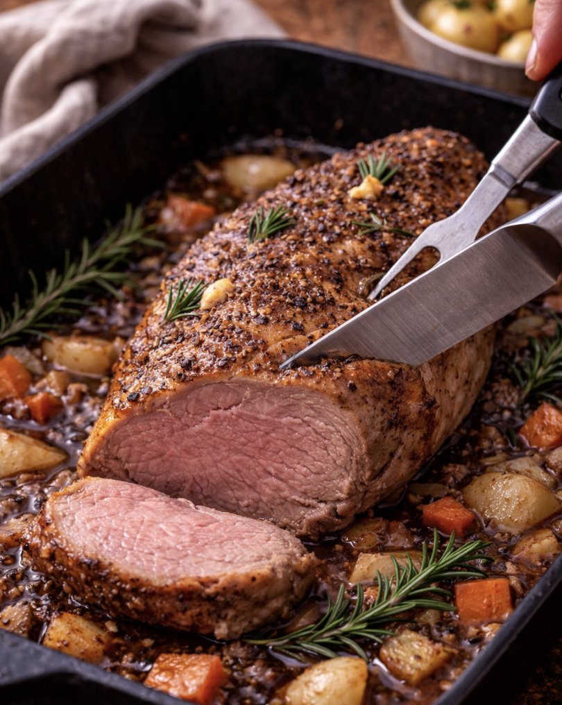 Lammbraten mit Knoblauch und Rosmarin_6