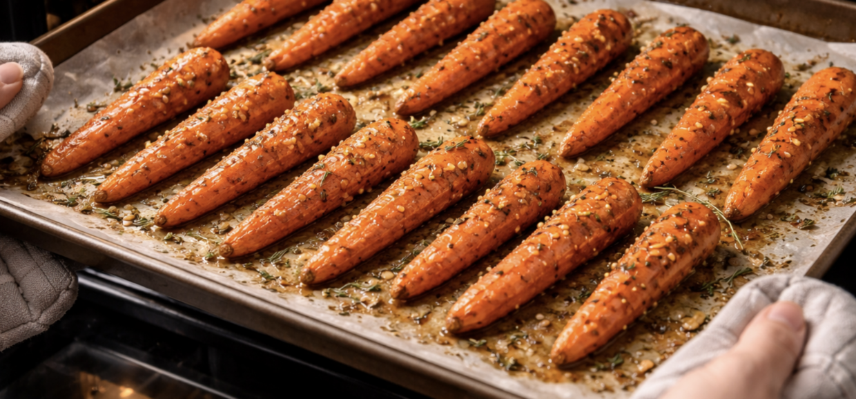 Honiggeröstete Karotten mit Thymian_6