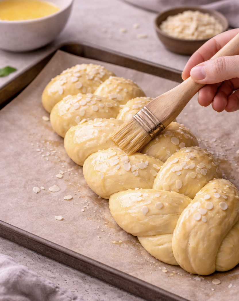 Brioche-Osterzopf mit Mandeln_6