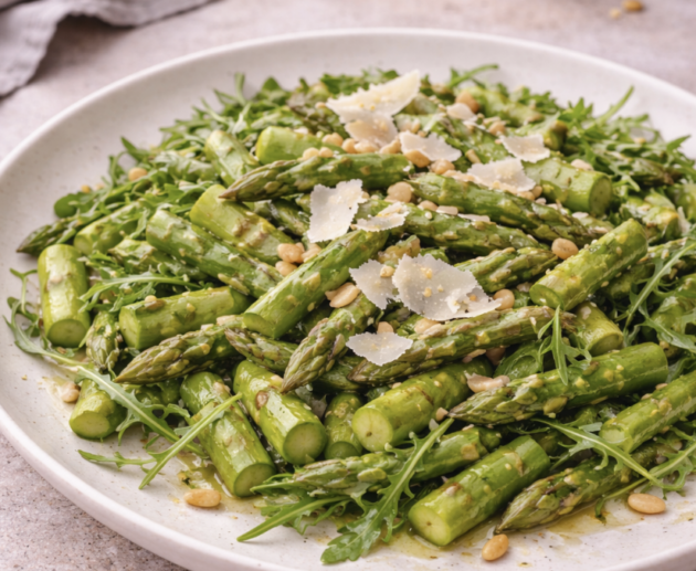 Grüner Spargelsalat mit Parmesan_6