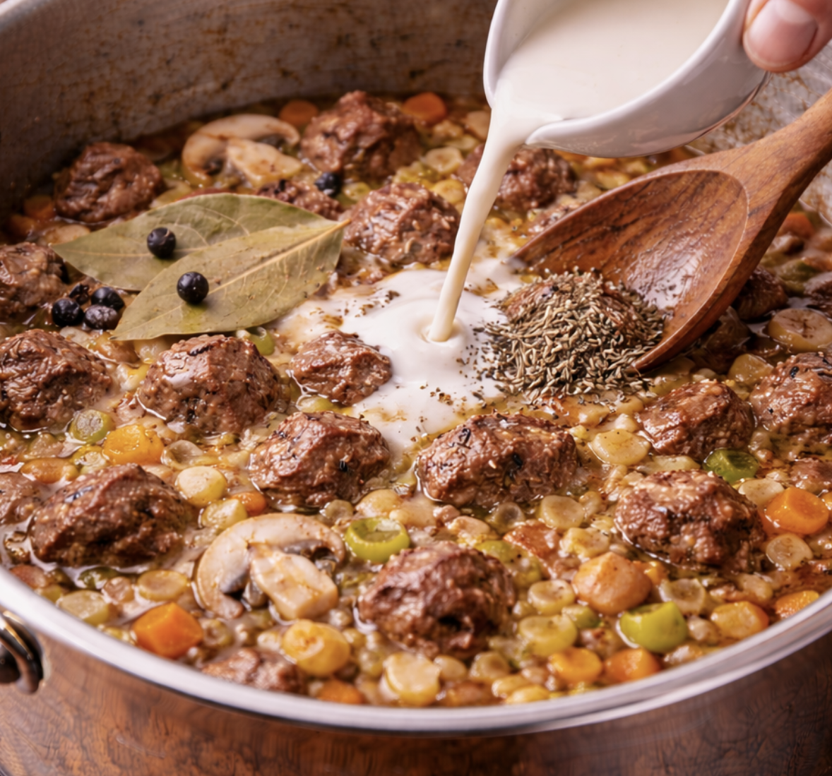 Rehsuppe mit Preiselbeeren_6