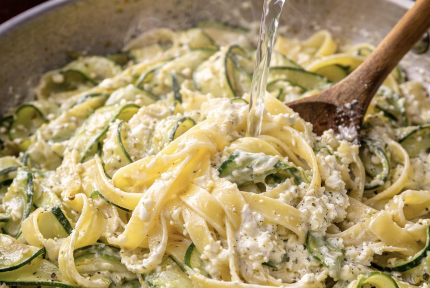 Ricotta & Lemon Zucchini Tagliatelle_6