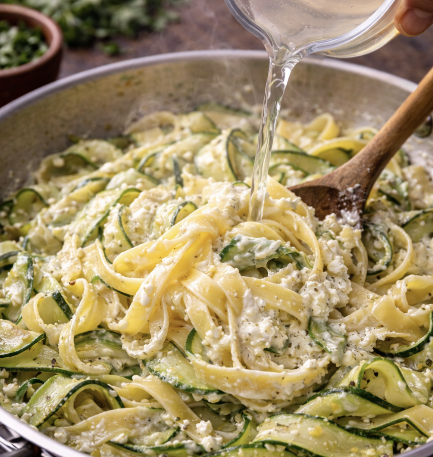 Ricotta & Lemon Zucchini Tagliatelle_6