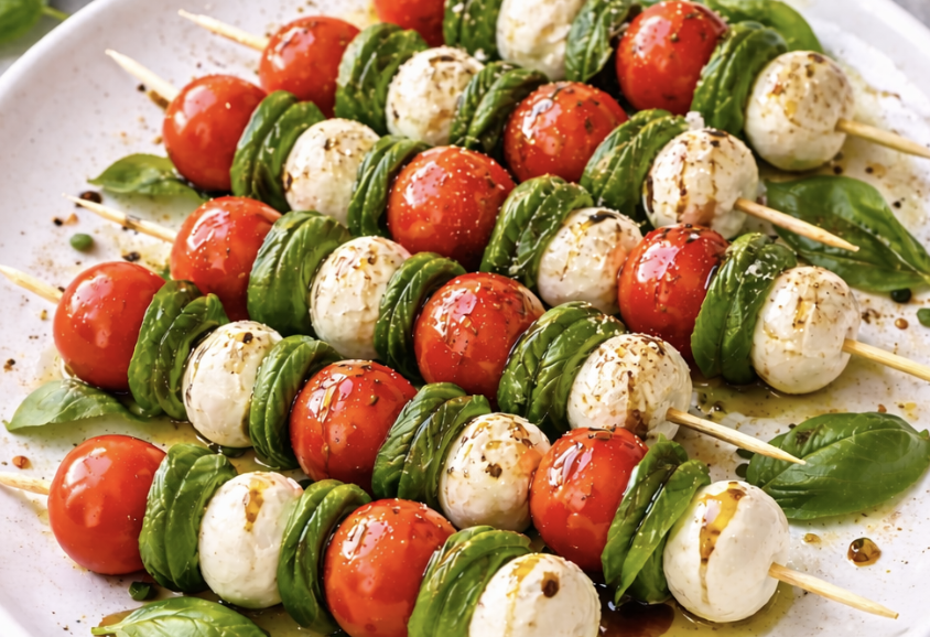 Caprese-Spieße mit Kirschtomaten und Mozzarella_6