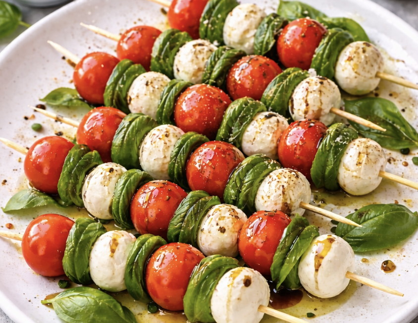 Caprese-Spieße mit Kirschtomaten und Mozzarella_6