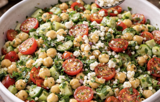 Mediterraner Kichererbsen-Gurken-Salat_6