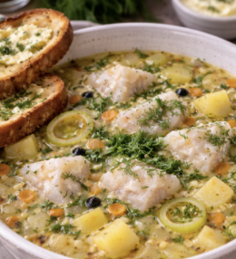 Norddeutsche Dorschsuppe