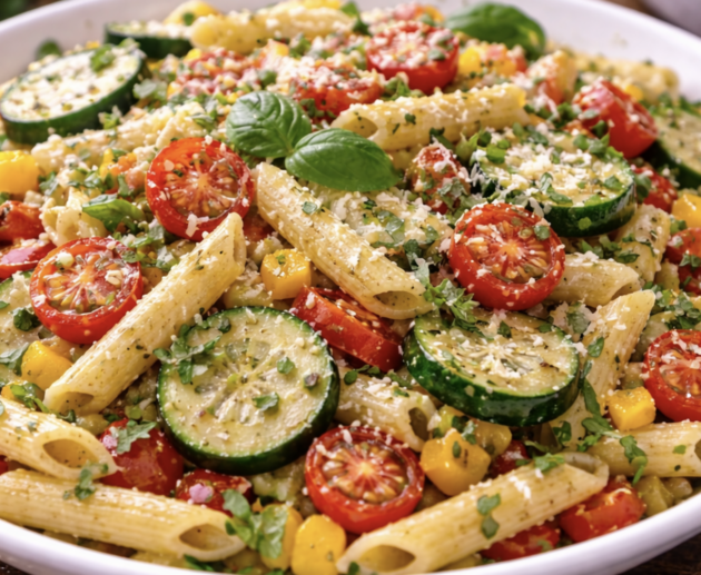 Pasta Primavera mit frischem Gartengemüse_6