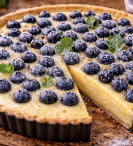 Zitronen-Heidelbeer-Tarte