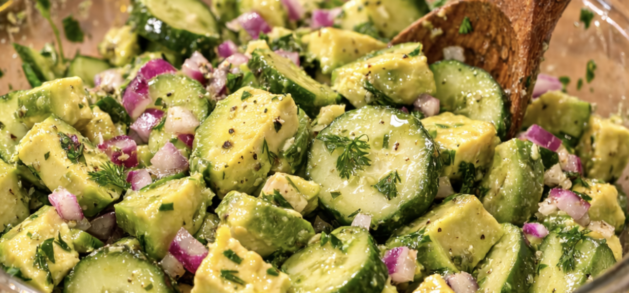 Avocado-Gurken-Salat mit Zitronendressing_6