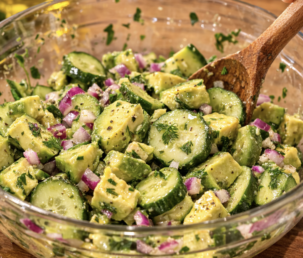 Avocado-Gurken-Salat mit Zitronendressing_6