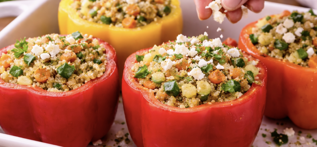Gefüllte Paprika mit Quinoa und Gemüse_6