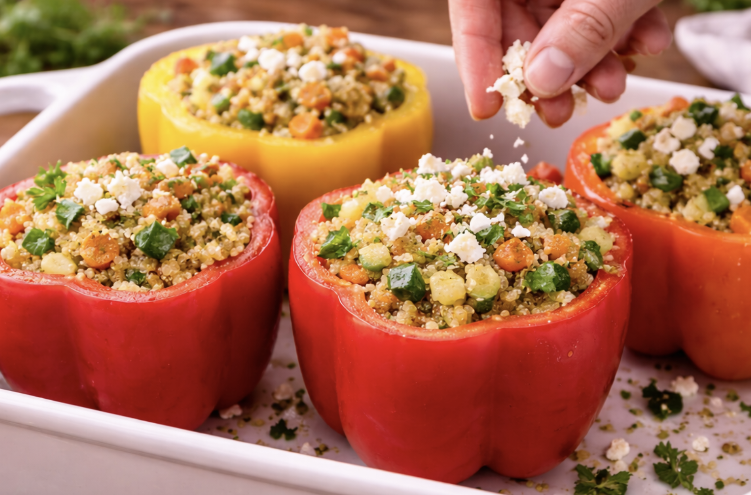 Gefüllte Paprika mit Quinoa und Gemüse_6