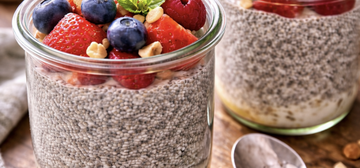 Chia-Pudding mit frischen Beeren_6
