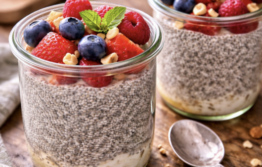 Chia-Pudding mit frischen Beeren_6