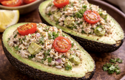 Gefüllte Avocado mit Thunfischsalat_6