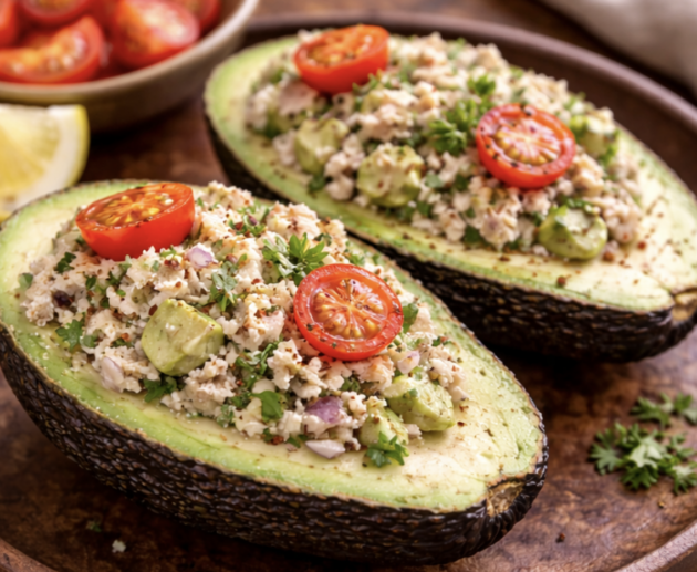 Gefüllte Avocado mit Thunfischsalat_6