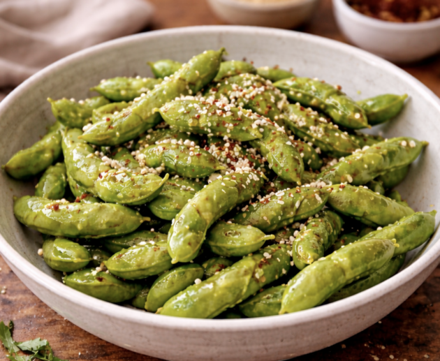 Edamame mit Meersalz6