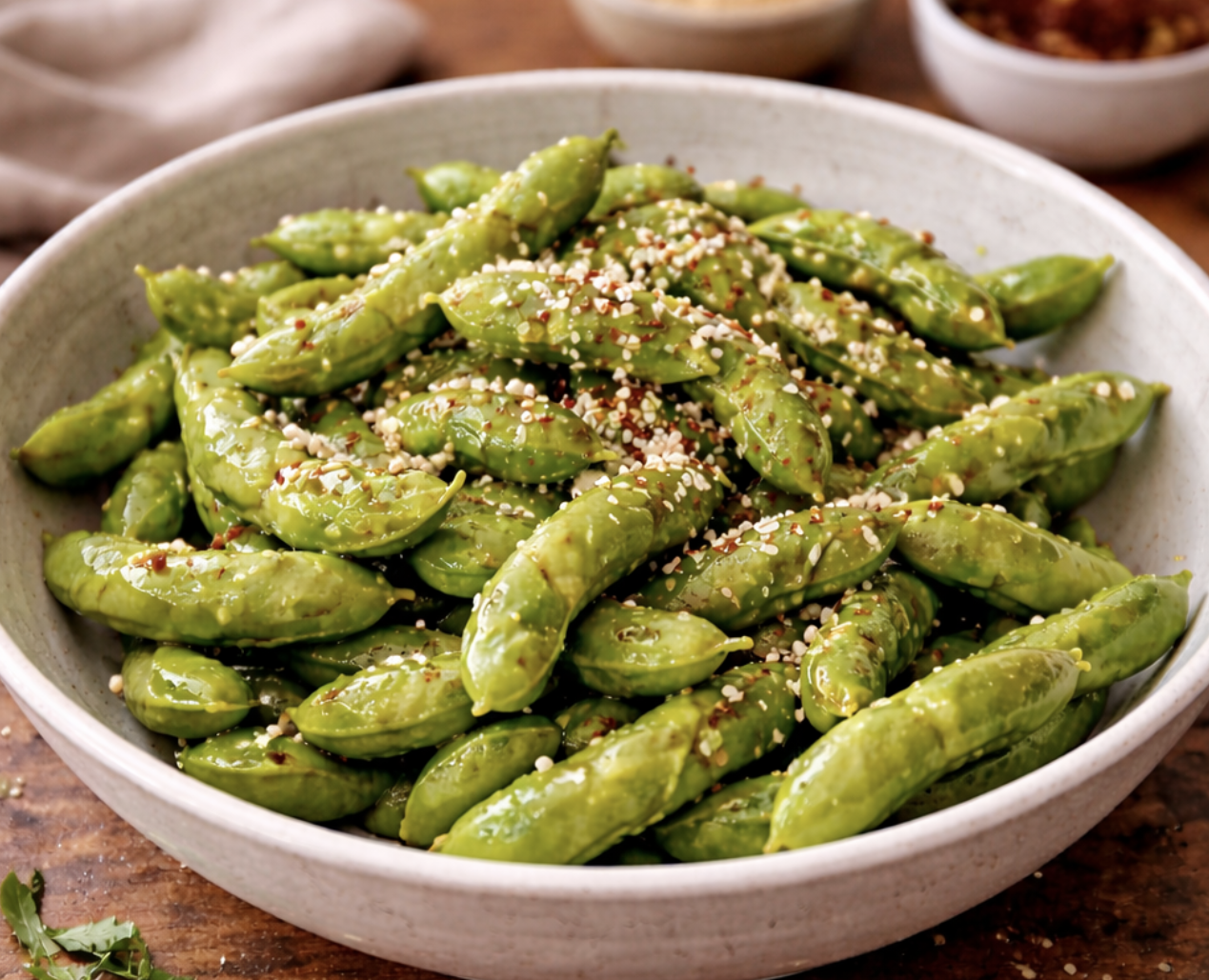 Edamame mit Meersalz6