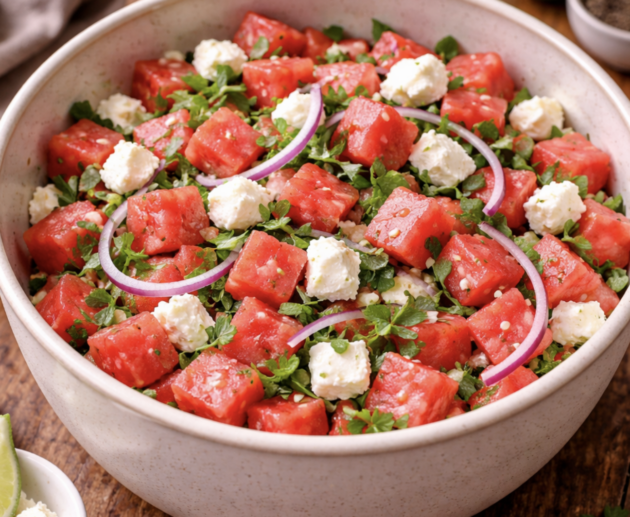 Melonen-Feta-Salat mit Minze_6