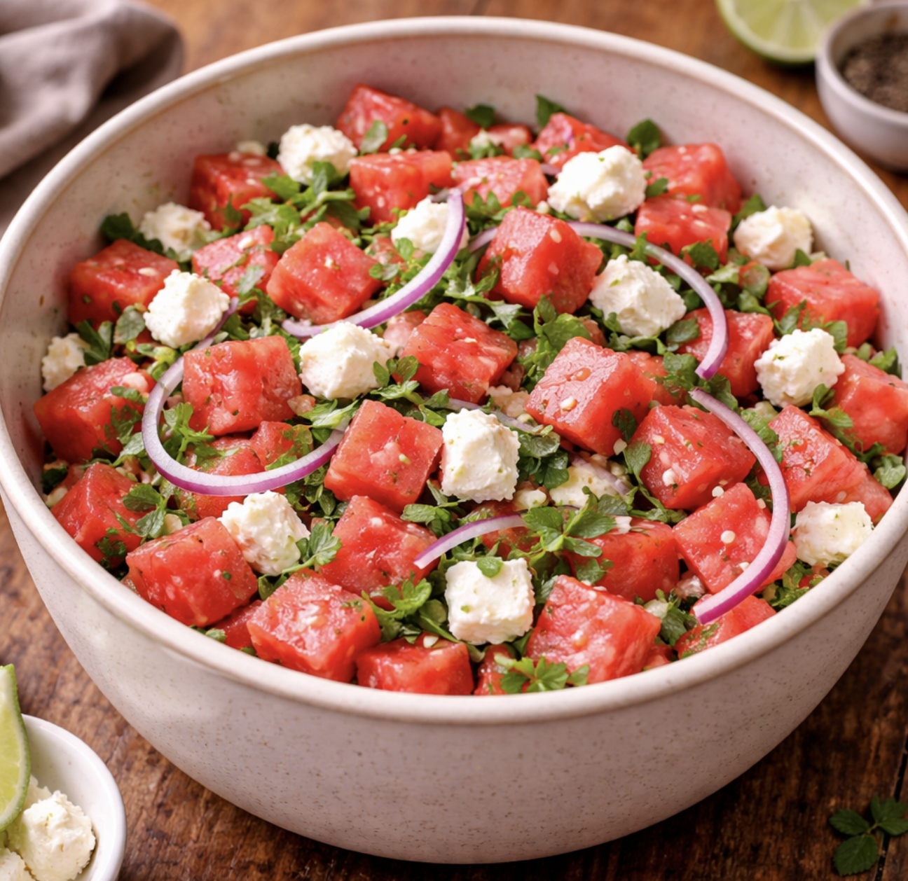 Melonen-Feta-Salat mit Minze_6