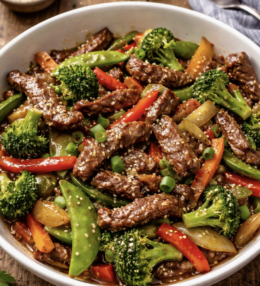 Rindfleisch-Stir-Fry mit Gemüse