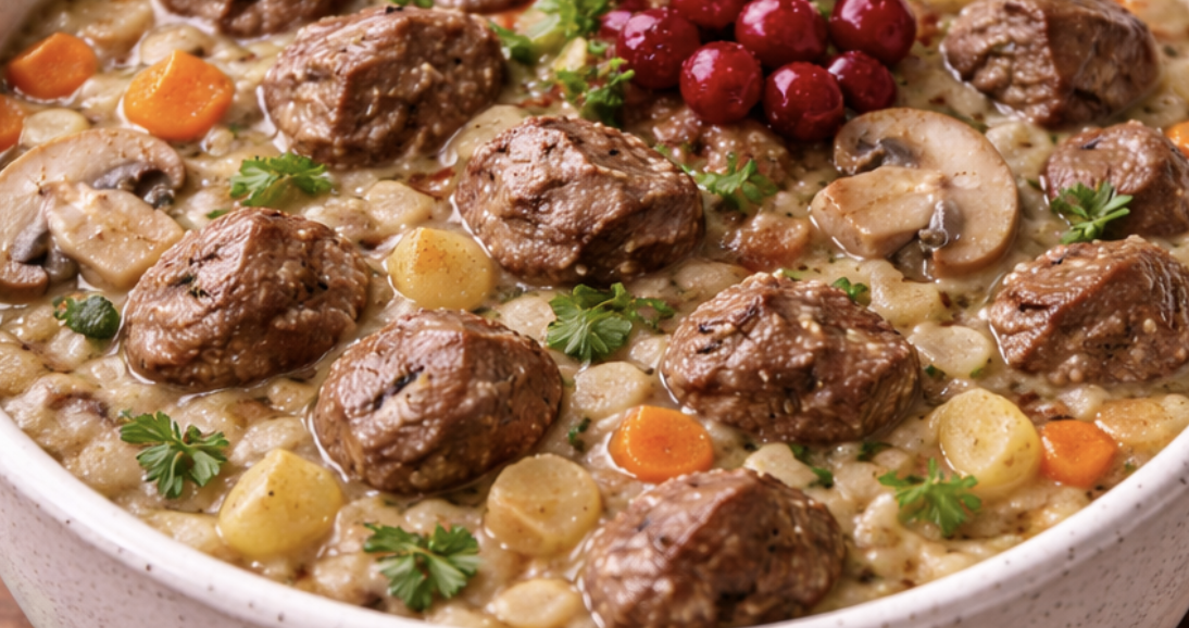 Rehsuppe mit Preiselbeeren_7