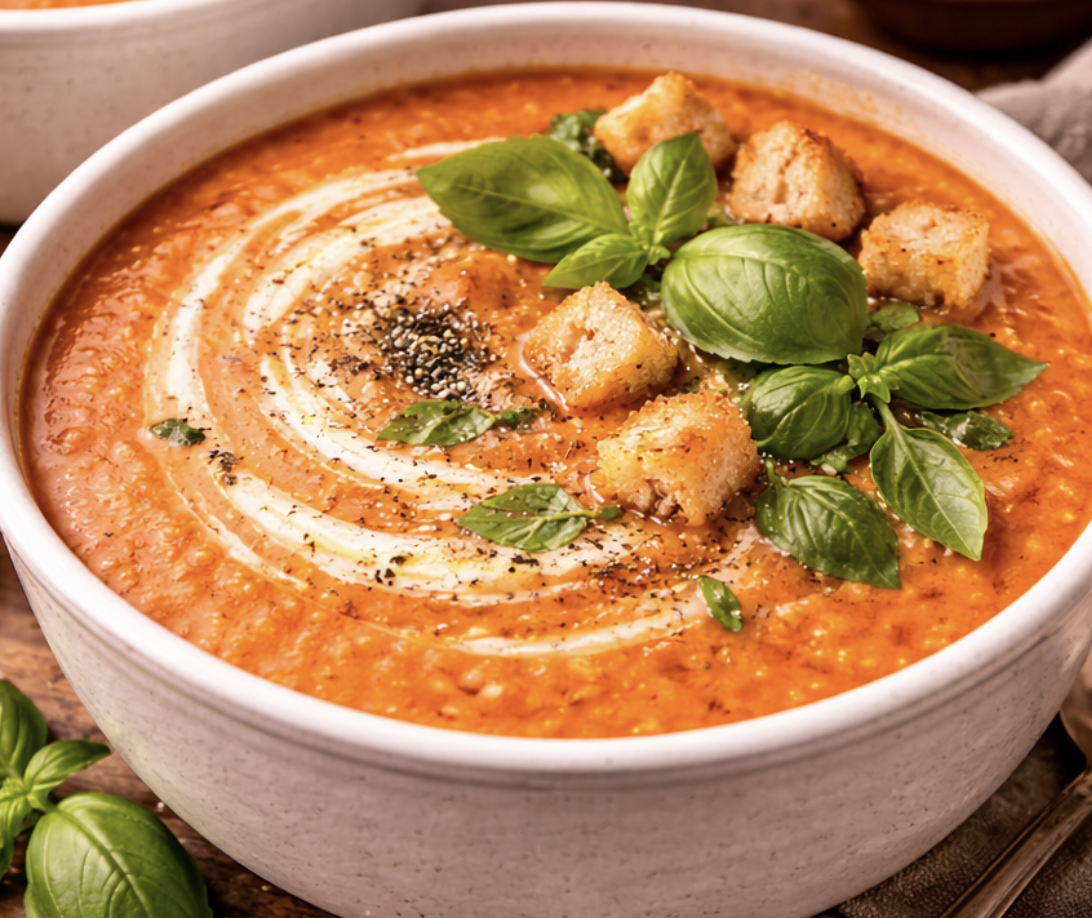 Tomatensuppe mit Basilikum_7