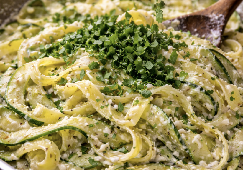 Ricotta & Lemon Zucchini Tagliatelle_7