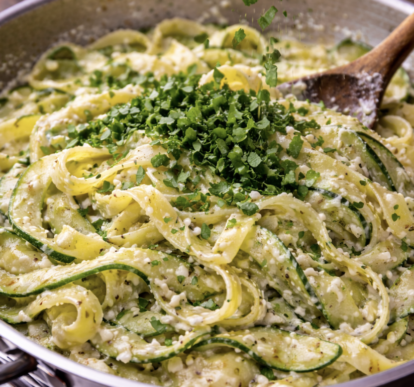 Ricotta & Lemon Zucchini Tagliatelle_7