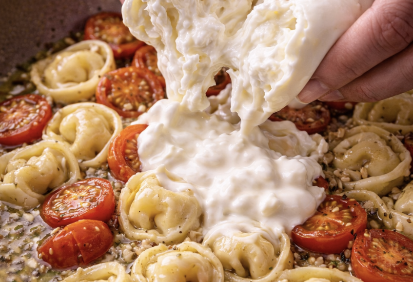 Burrata-Tortellini mit Tomaten und Basilikum_7