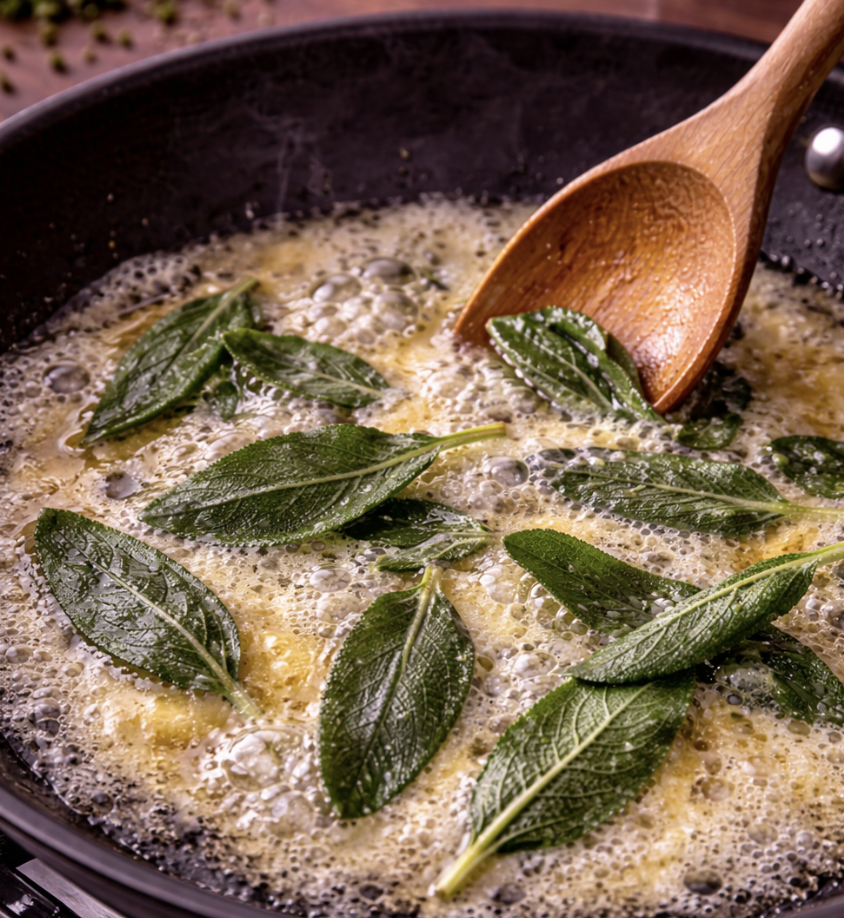 Spinat-Ricotta-Ravioli mit Salbei-Butter_7