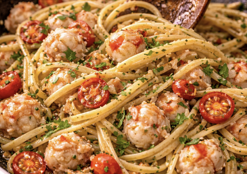 Linguine mit Krabben und Chili_7