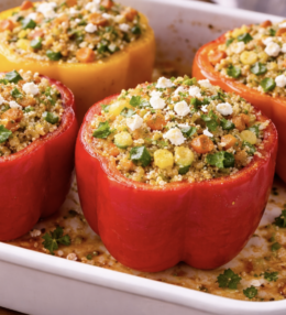 Gefüllte Paprika mit Quinoa und Gemüse