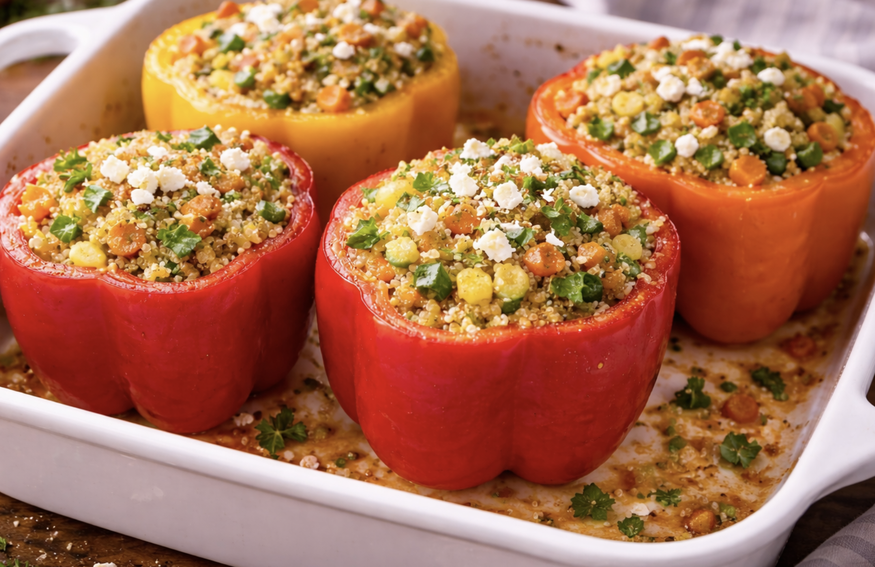 Gefüllte Paprika mit Quinoa und Gemüse_7