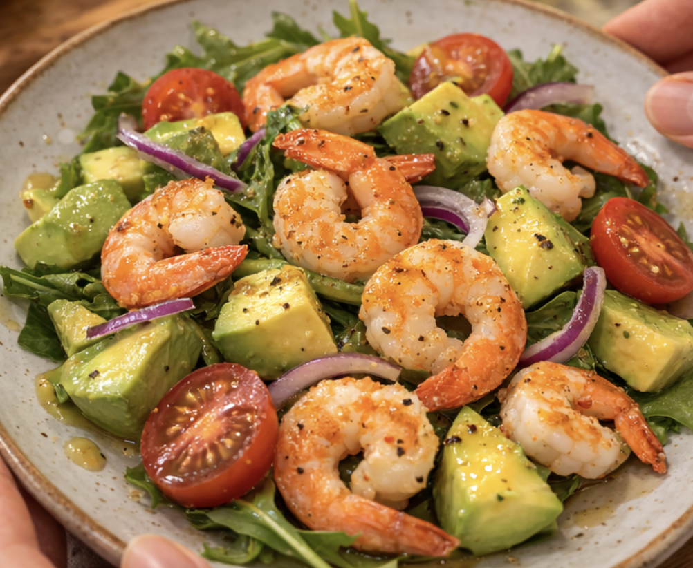 Avocado-Garnelen-Salat mit Zitronen-Dressing_7