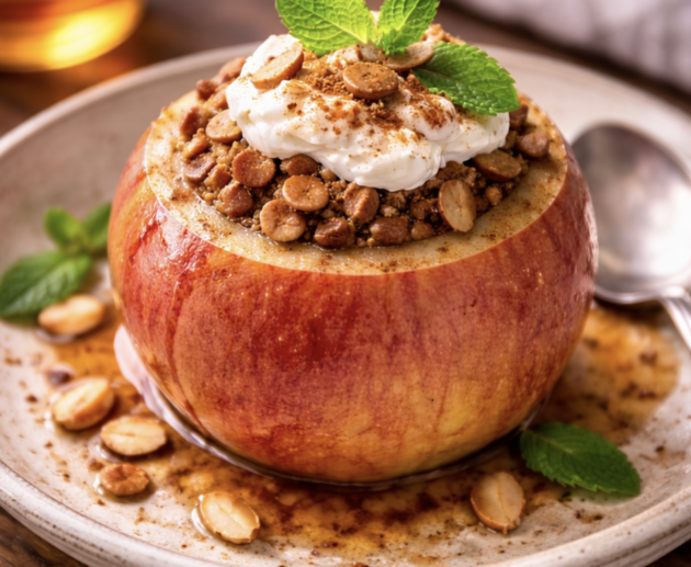 Ofengebackene Äpfel mit Zimt und Mandeln_7