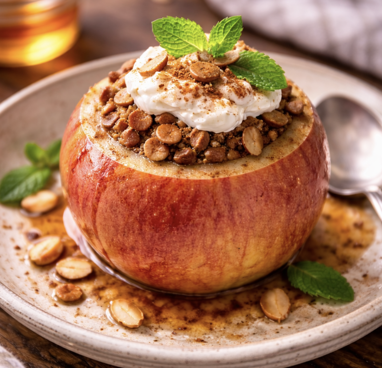 Ofengebackene Äpfel mit Zimt und Mandeln_7