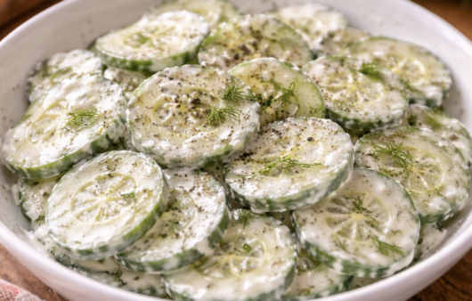 Gurken-Dill-Salat mit griechischem Joghurt_7