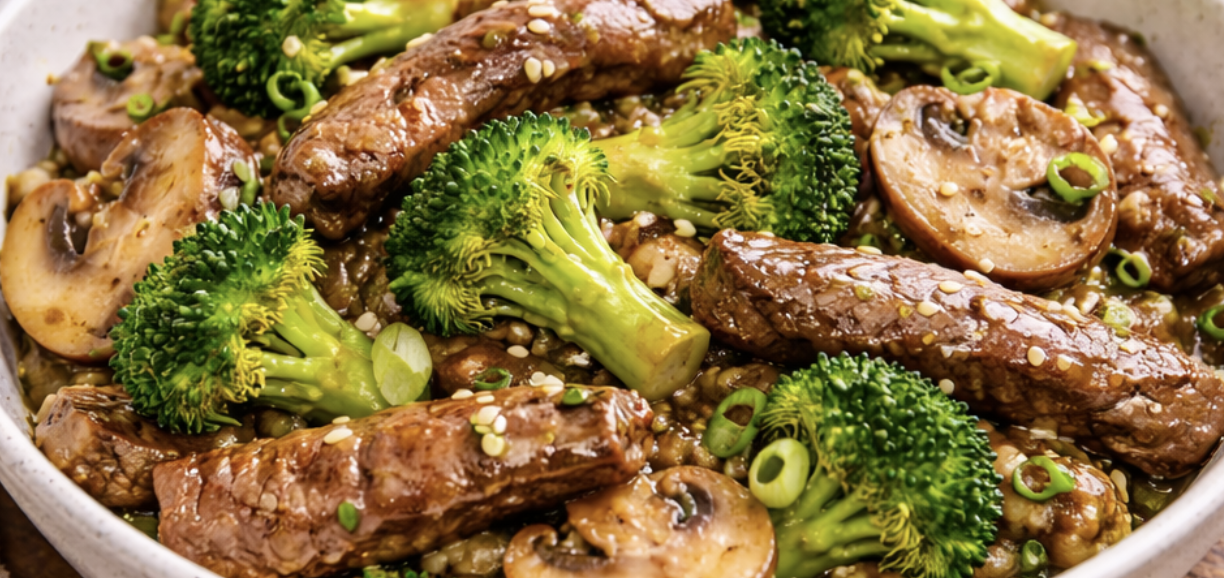 Rinderfiletstreifen mit Brokkoli und Champignons_7