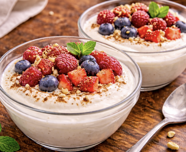 Quarkcreme mit Beeren und Vanille_7